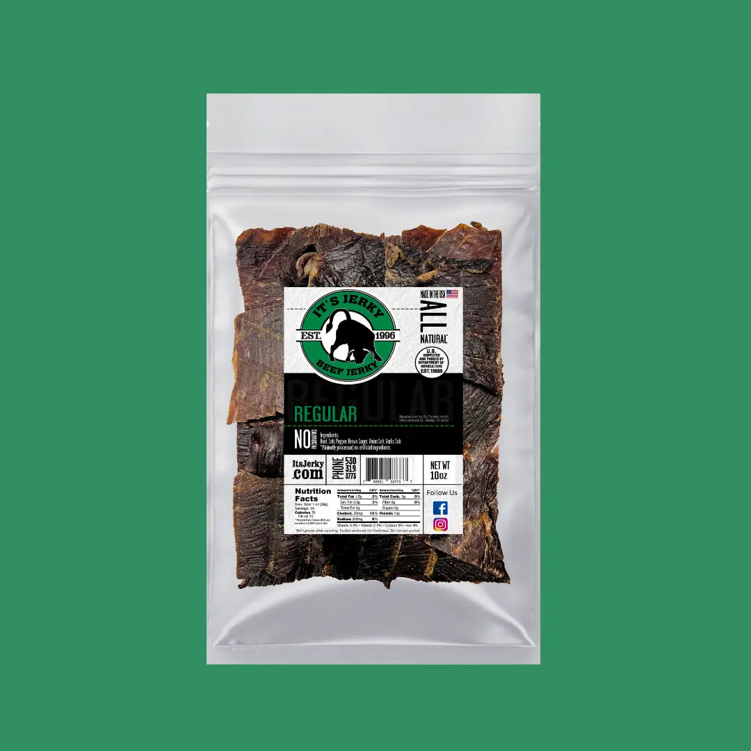 Regular Beef Jerky | Regular Flavored Beef Jerky | It's Jerky