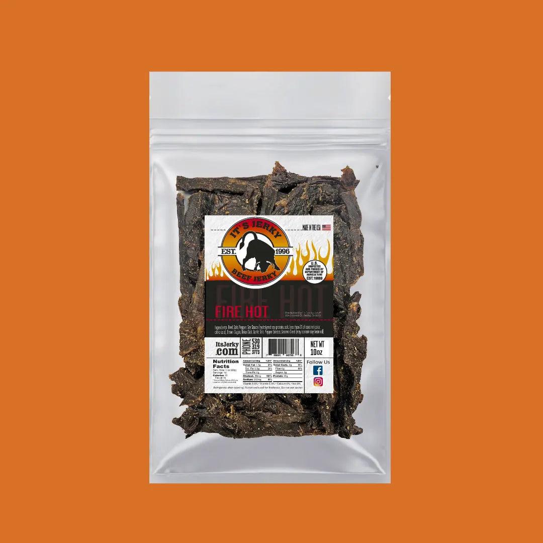 Hot Beef Jerky | Fire Hot Beef Jerky | It's Jerky