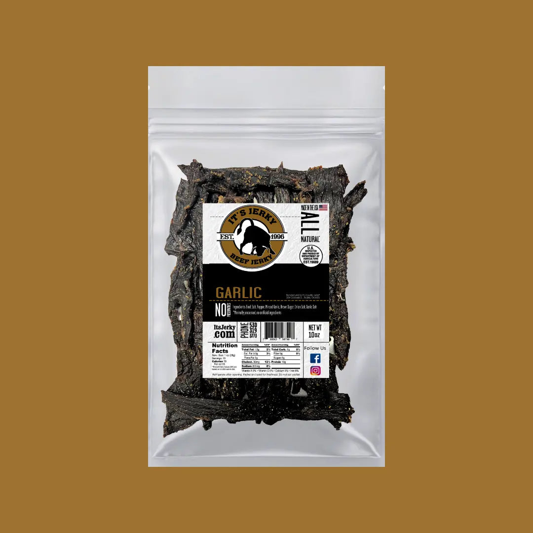 Garlic Beef Jerky | Garlic Flavored Beef Jerky | It&#39;s Jerky