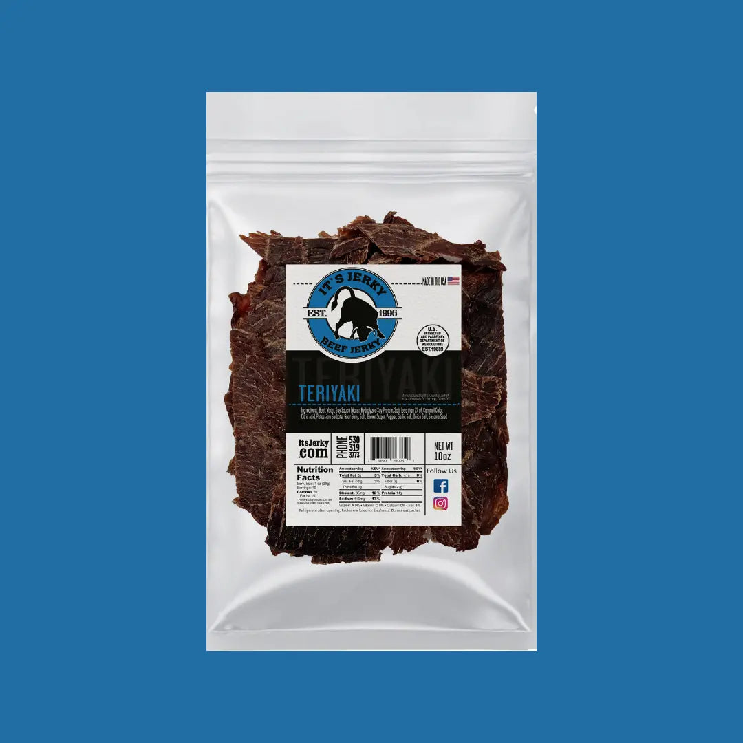 Teriyaki Beef Jerky | Teriyaki Premium Beef Jerky | It's Jerky