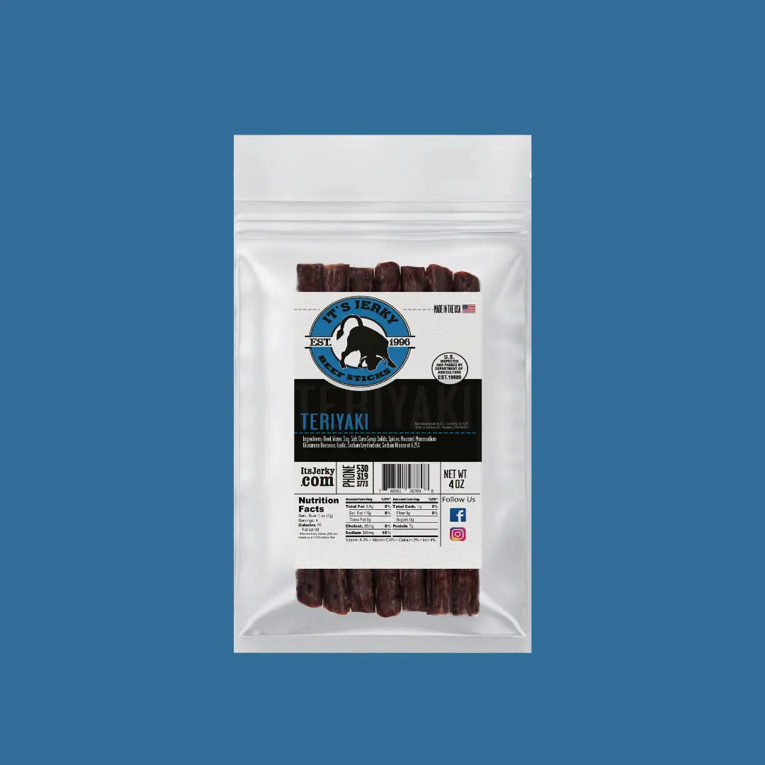 Teriyaki Beef Sticks | Teriyaki Premium Beef Sticks | It's Jerky