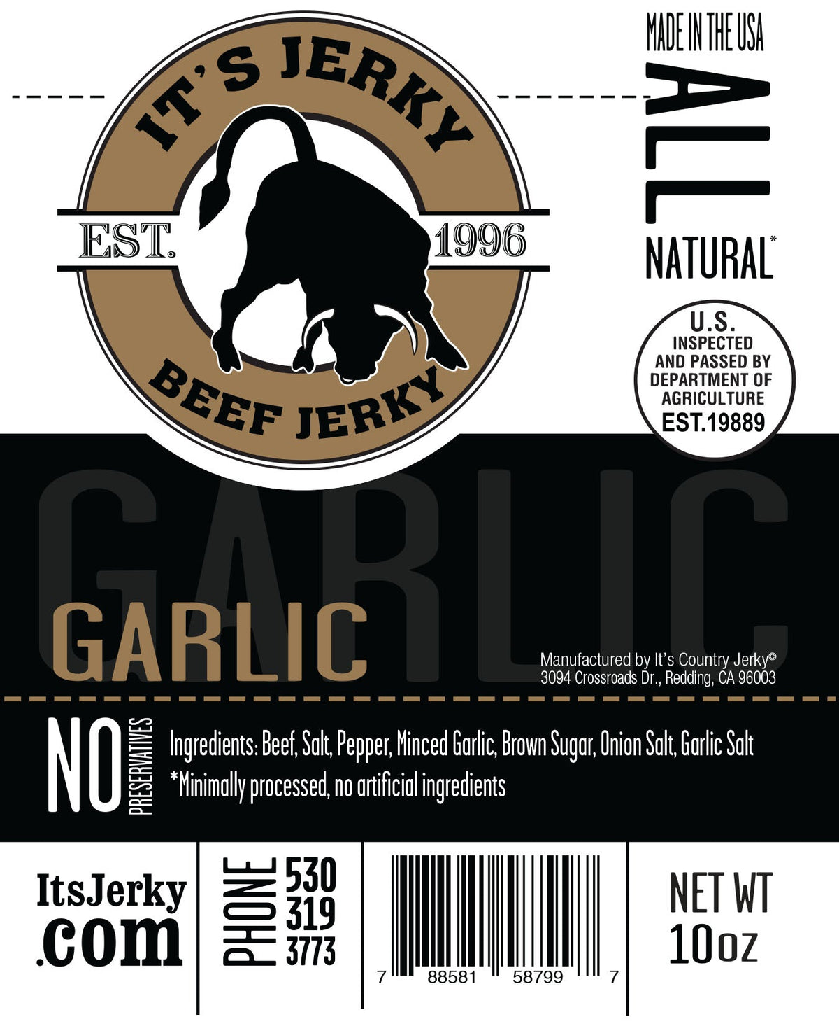 Garlic Beef Jerky | Garlic Flavored Beef Jerky | It&#39;s Jerky